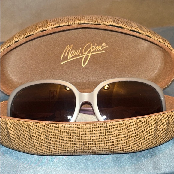 Authentic Maui Jim Rainbow Falls Pink Pearl Sunglasses w/Case & Cloth main image 11